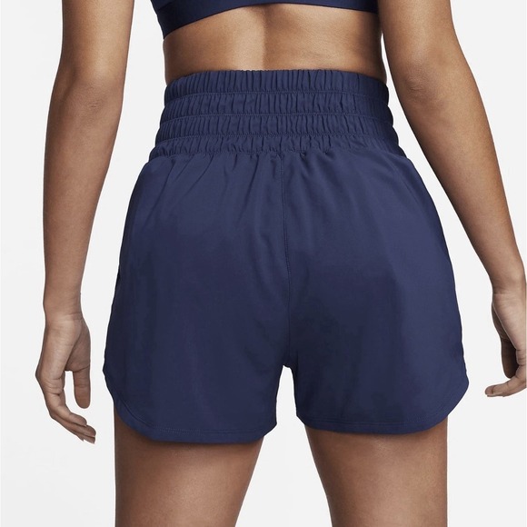 NWT NIKE WOMENS ONE DRI-FIT ULTRA HIGH-RISE 3" BRIEF-LINED SHORTS - Picture 4 of 5